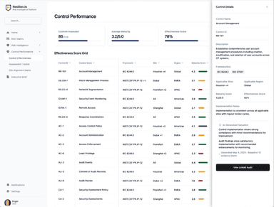 Control Performance Screenshot